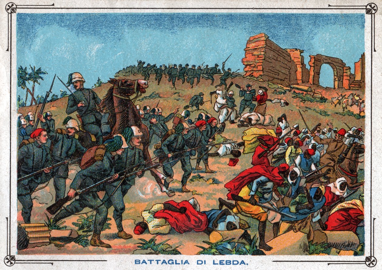 Wadi csata. Wadi Lebda csata. alkotó: Ferdinand Georg Waldmuller