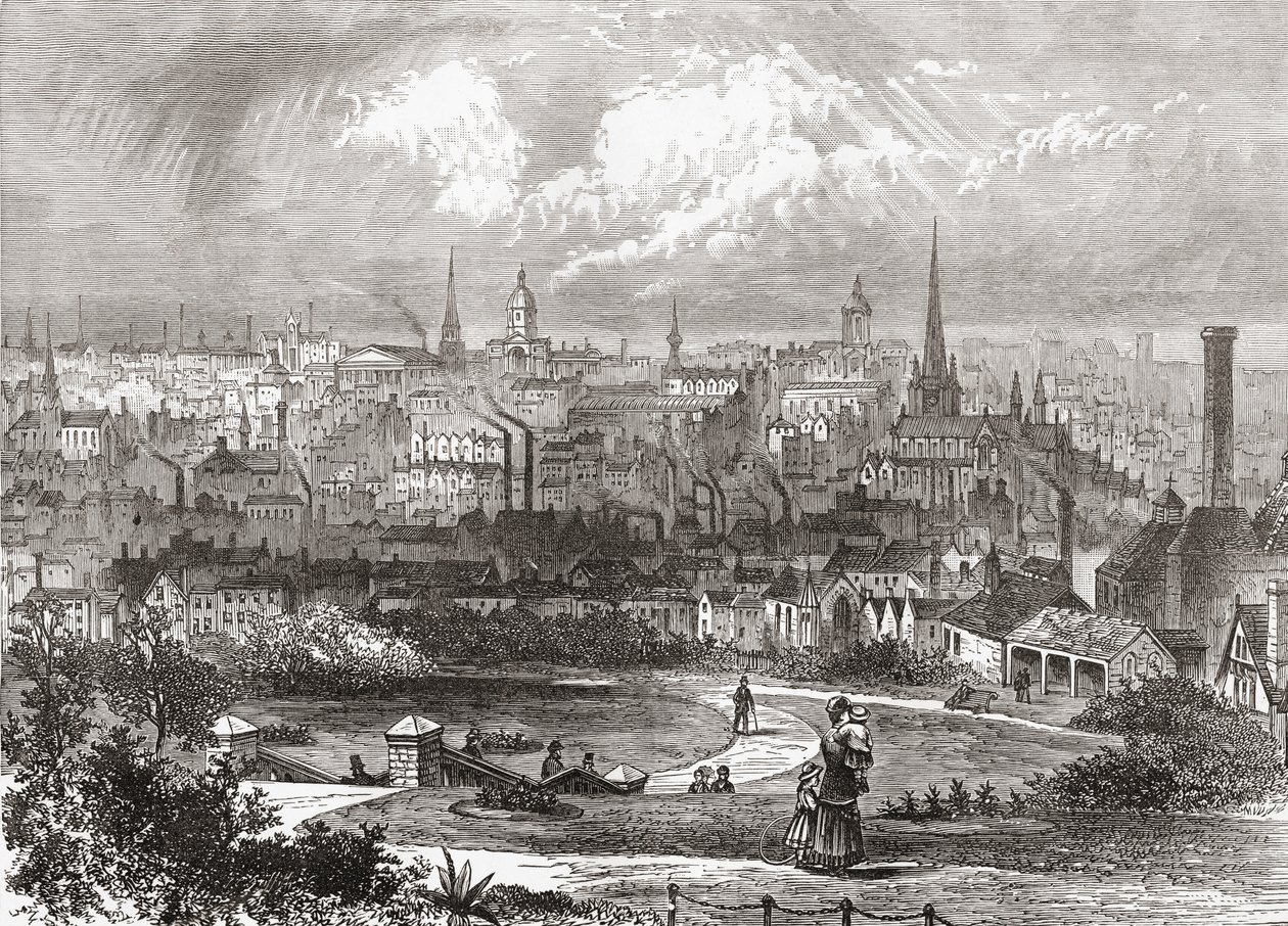 Birmingham, West Midlands, Anglia a 19. század végén, a Saját országunkból, 1898-ban alkotó: Ferdinand Georg Waldmuller