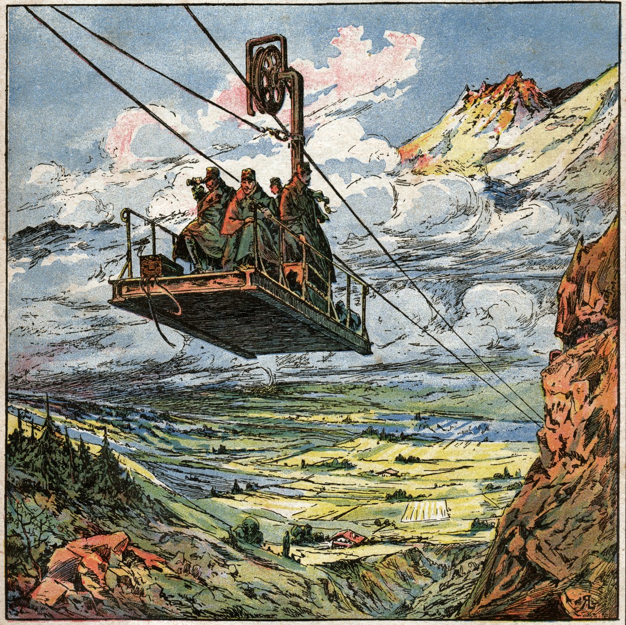 Az olasz hadsereg felvonója alkotó: . .