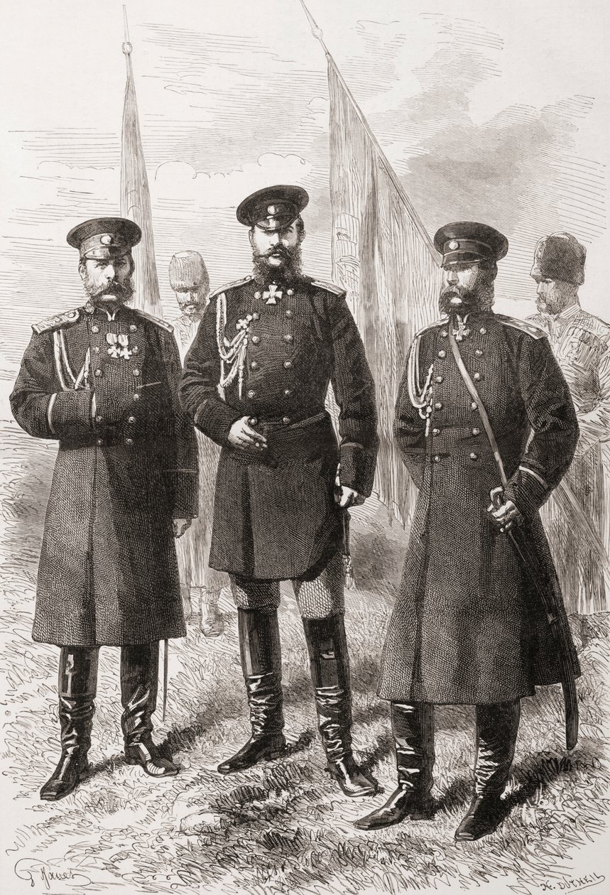 A kaukázusi hadsereg vezérkara az orosz-török háború alatt (1877-1878) alkotó: . .