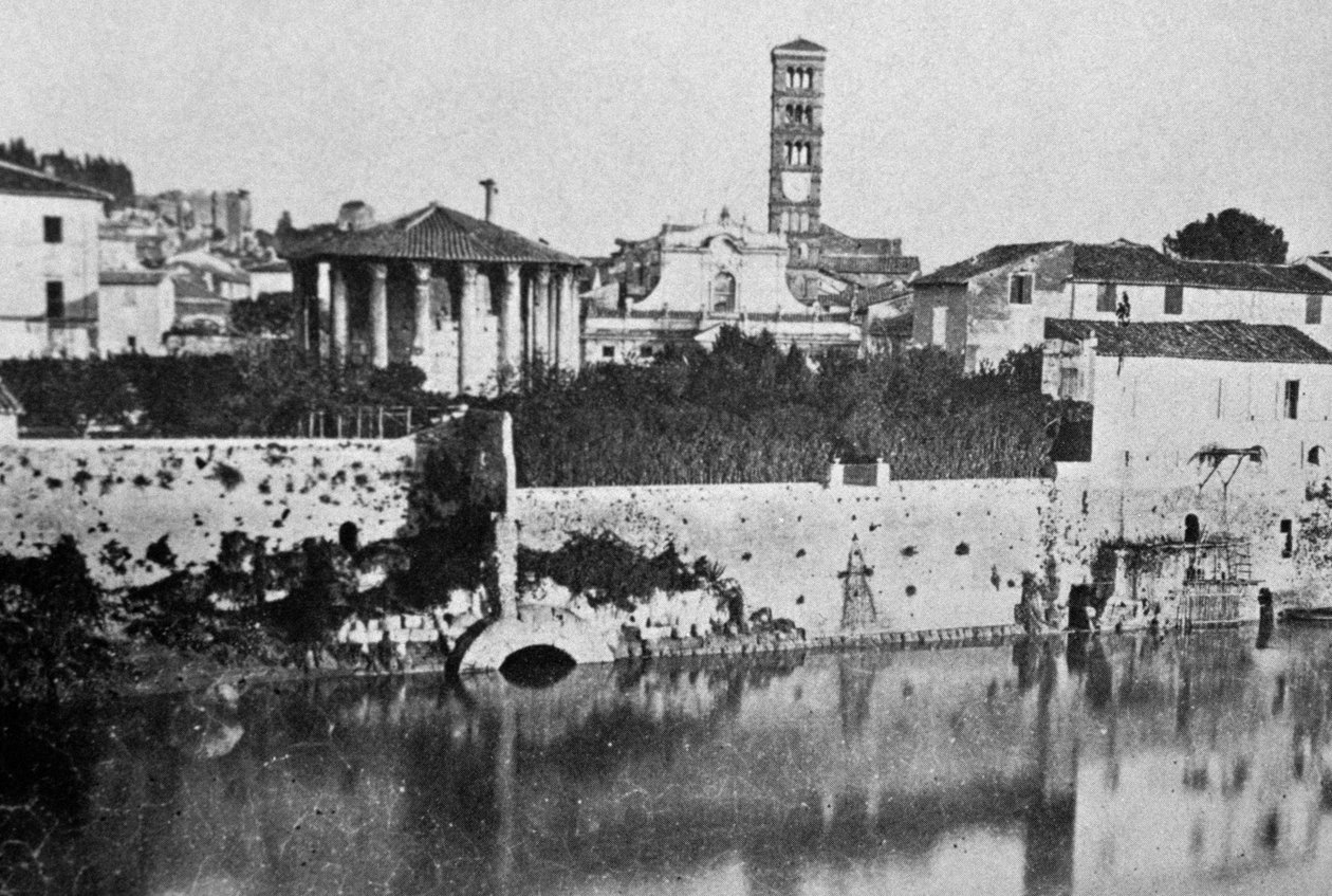 Cloaca Maxima (ősi szennyvízrendszer) és Vesta vagy Herkules Viktor temploma alkotó: William Walcutt