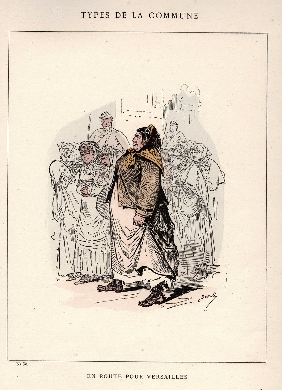 Paris Commune: EN ROAD POUR VERSAILLES (30) jelmeze a Les Communeux-ban alkotó: Frederick (attr. to) Barnard