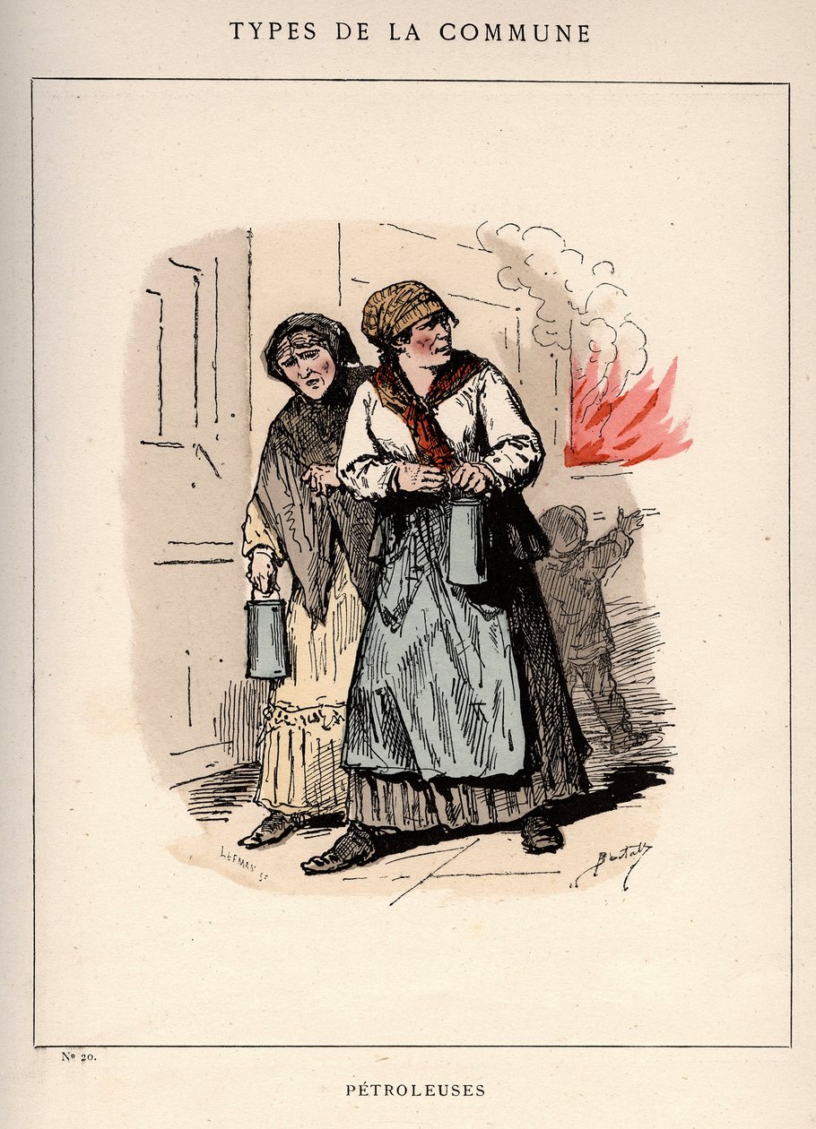 Paris Commune: PETROLES (20) jelmeze a „” Les Communeux-ban alkotó: Frederick (attr. to) Barnard