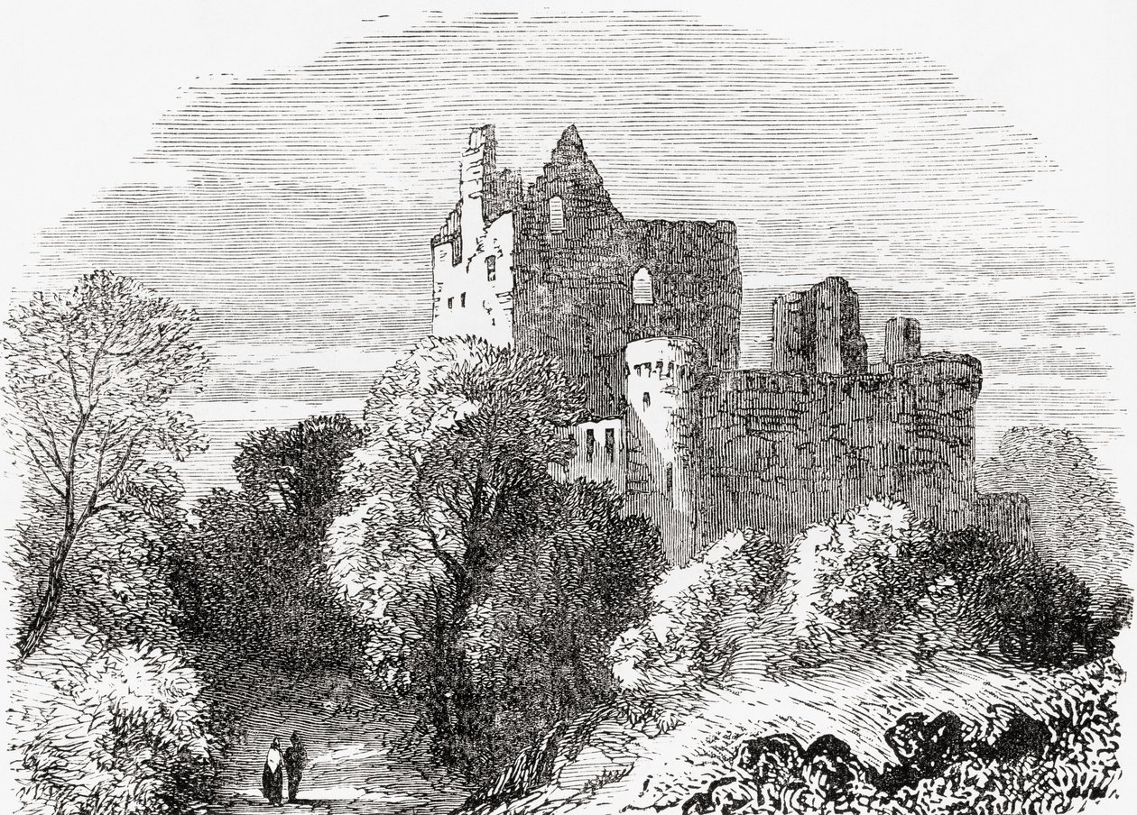 Craigmillar kastély, Edinburgh, Skócia. alkotó: . .