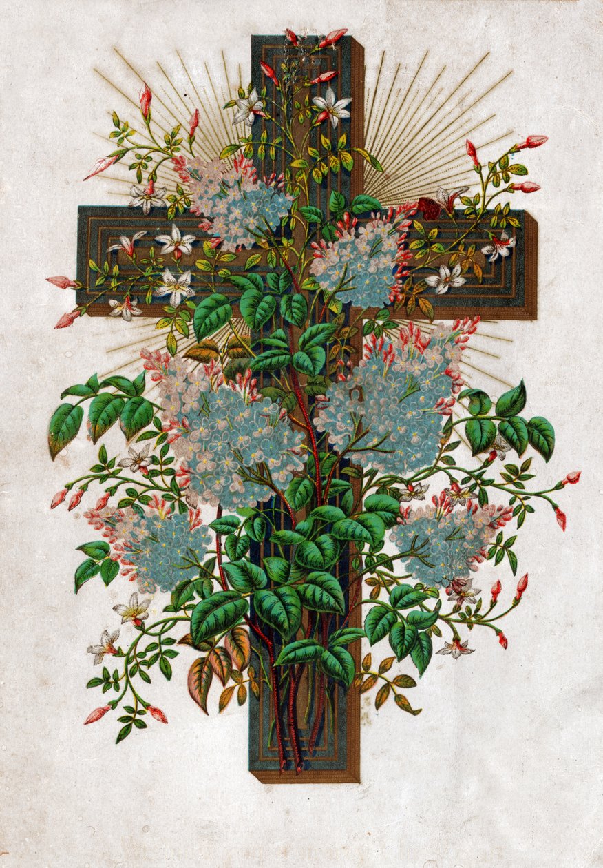 Jézus Krisztus keresztje, 1910 körül (litográfia) alkotó: . .