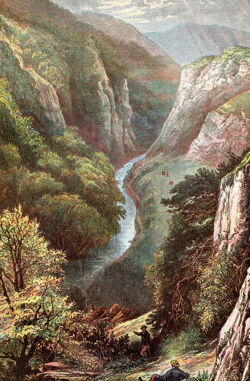 Dovedale, Peak District, Derbyshire, Anglia, alkotó: . .