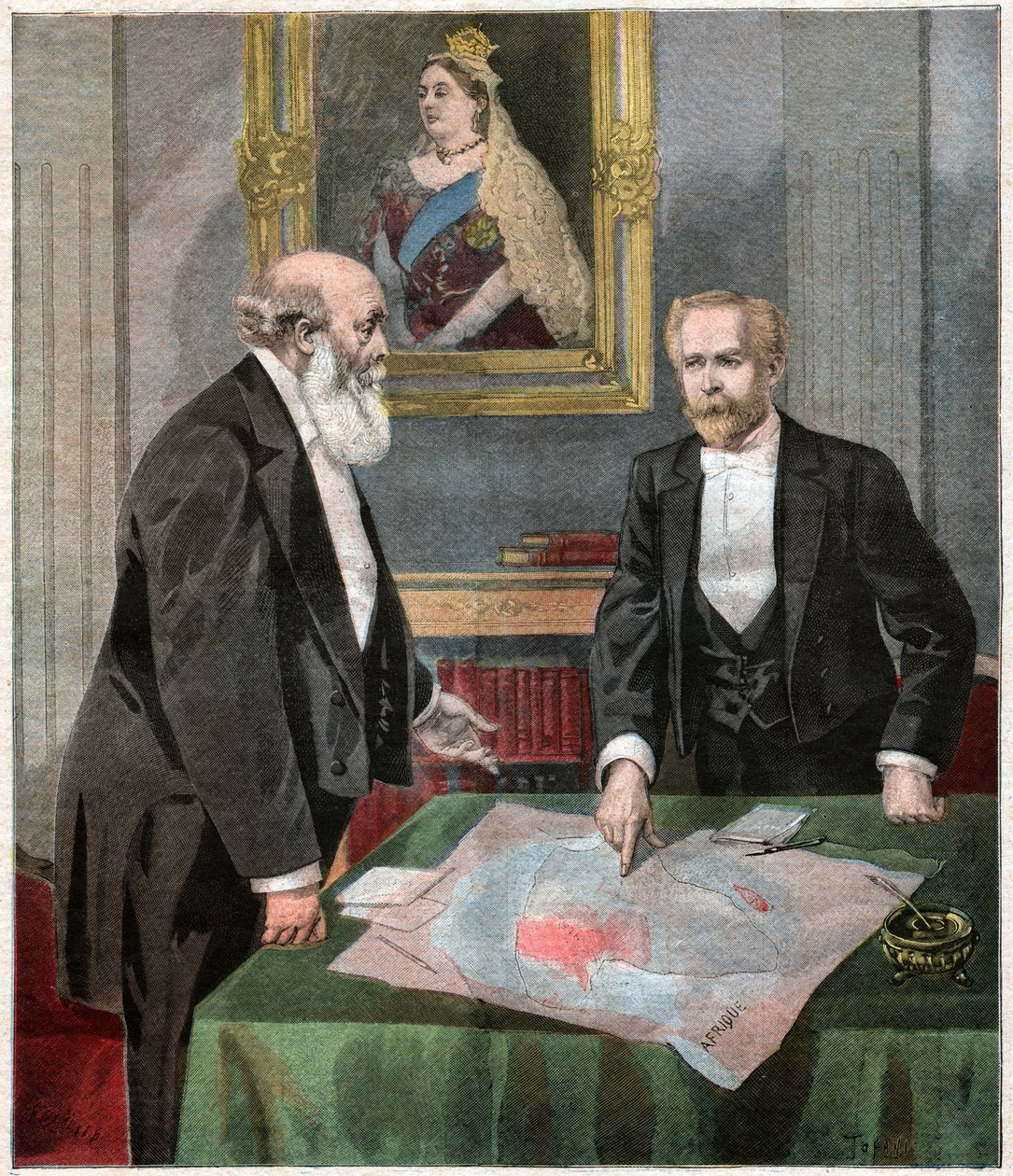 Entente cordiale: Paul Cambon és Robert Gascoyne-Cecil, Lord Salisbury alkotó: . .