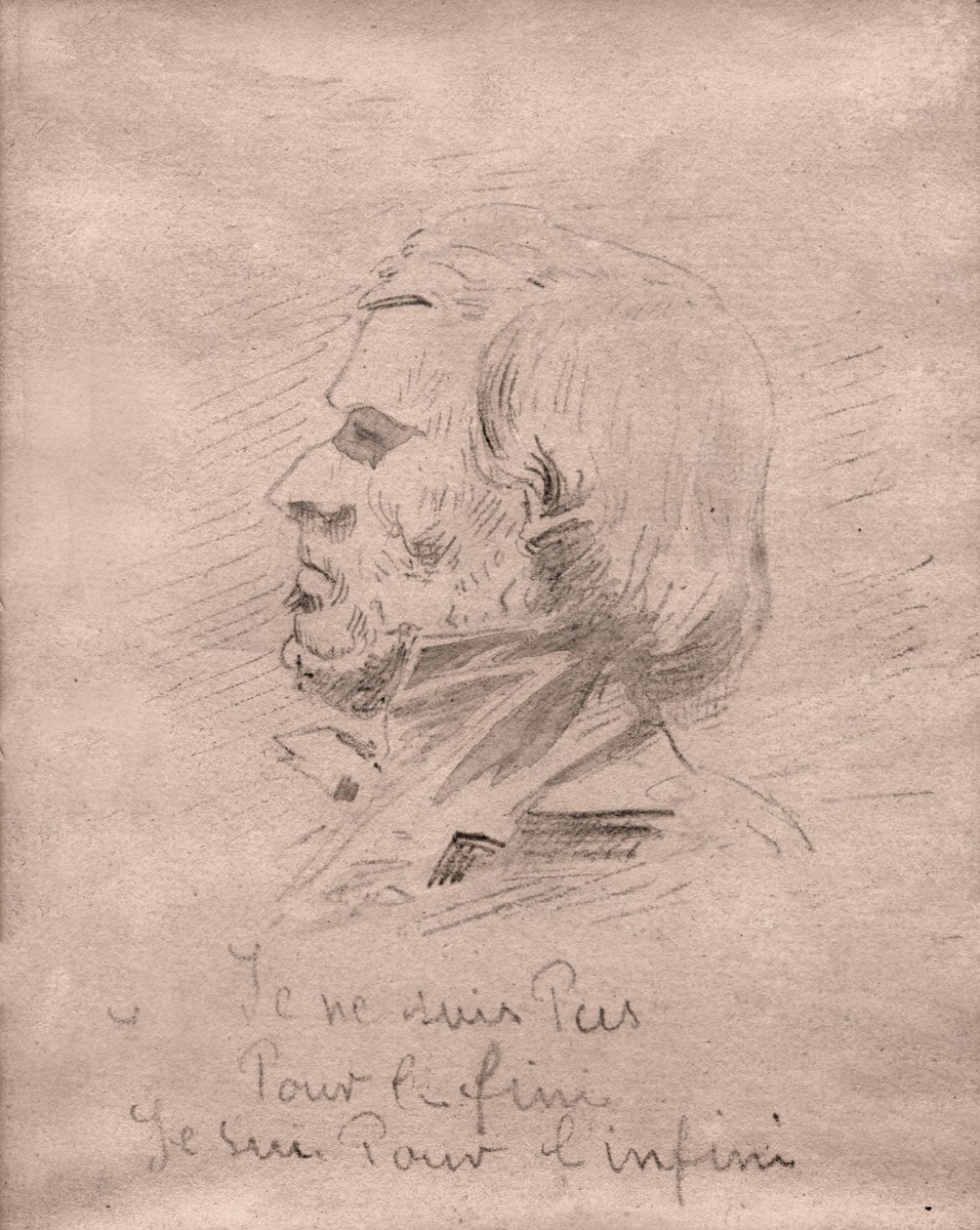 Eugene Delacroix „Nem a befejezésért vagyok, hanem a végtelenért.” 1850 körül (rajz) alkotó: . .