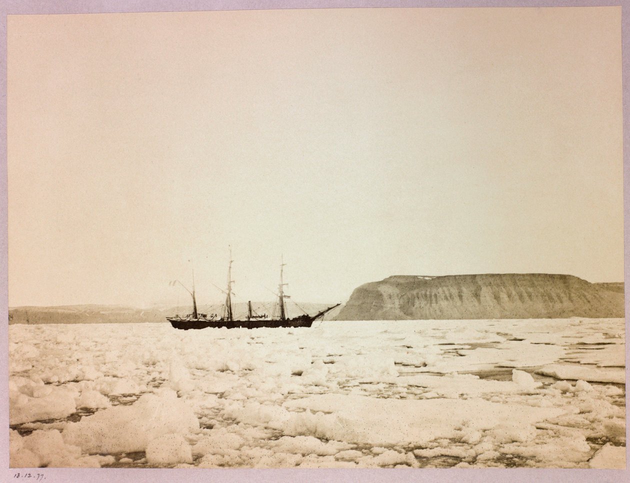 George Nares kapitány (1831-1915) sarkvidéki expedíciója (1875-1876): H alkotó: Frederick (attr. to) Barnard