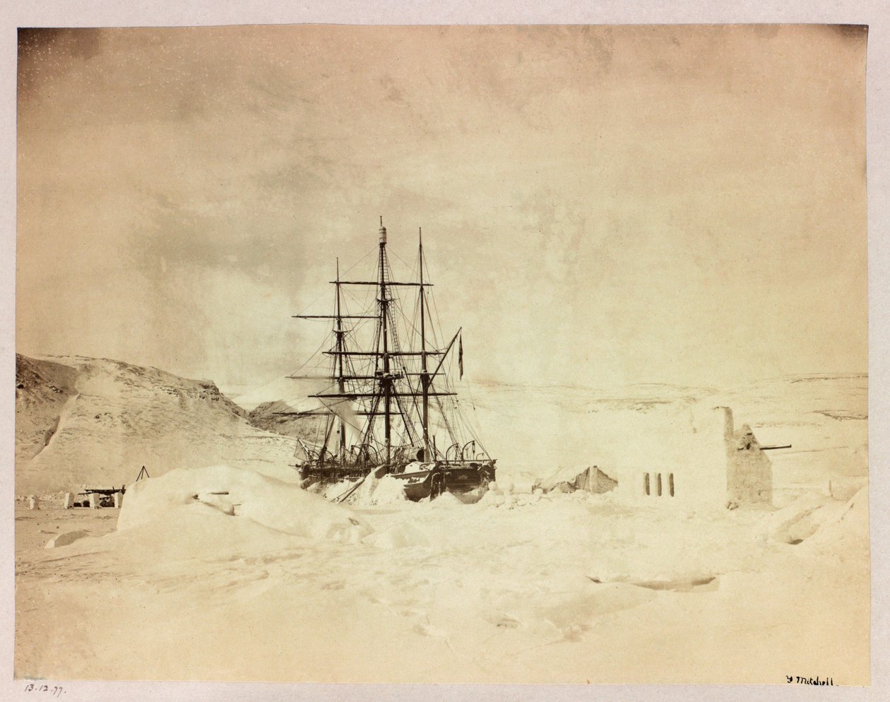 George Nares kapitány (1831-1915) sarkvidéki expedíciója (1875-1876): H alkotó: Frederick (attr. to) Barnard