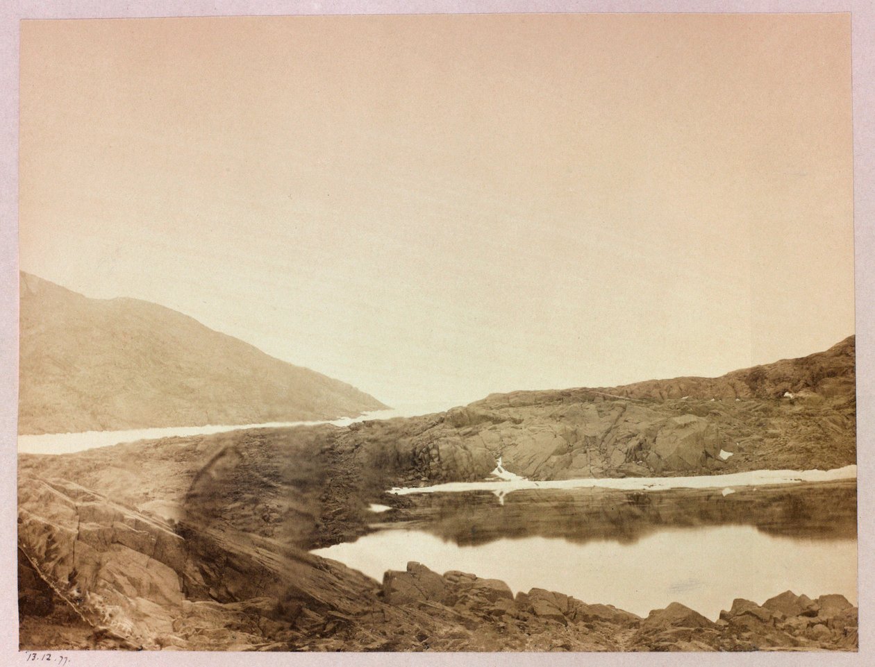 George Nares kapitány (1831-1915) sarkvidéki expedíciója (1875-1876): Sabine-fok felé tekintve a Port Payerből alkotó: Frederick (attr. to) Barnard