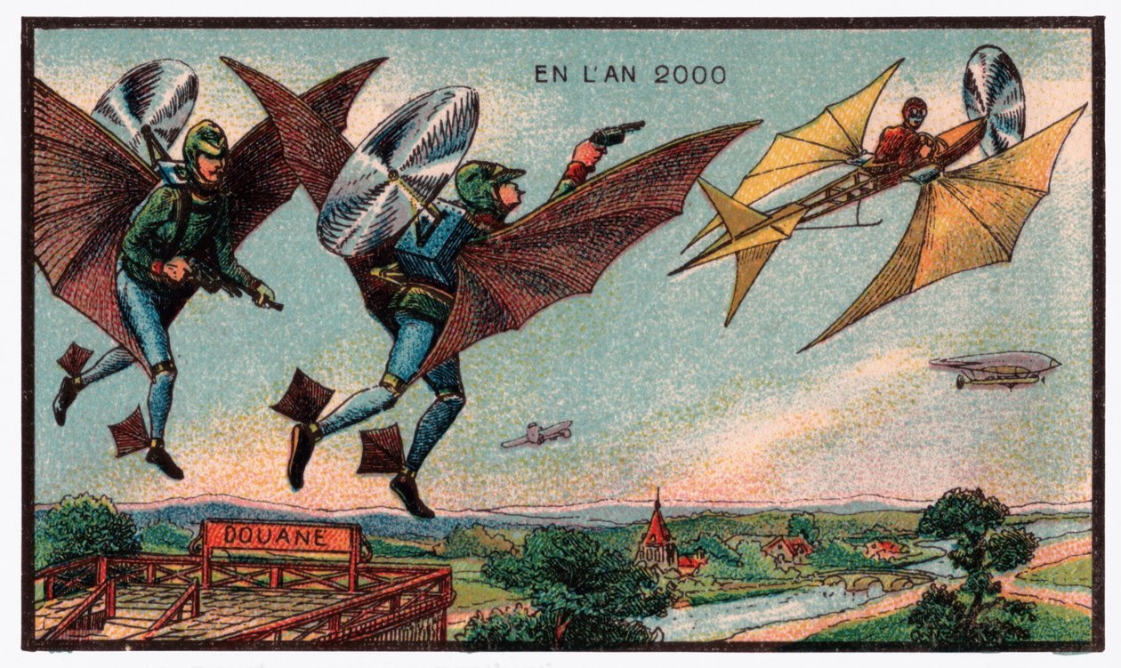 Repülő vámosok, 1910 körül alkotó: . .