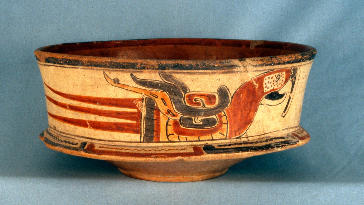Temetőedényt találtak Balamku 5. sírjában, kora klasszikus időszak (i.sz. 300-600) (terrakotta) alkotó: Hippolyte Lalaise Devéria
