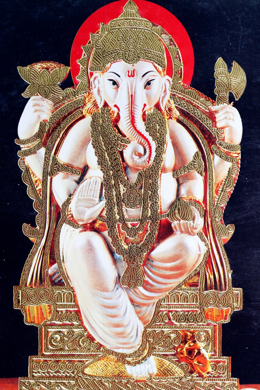 Ganesha vagy Ganapati: az elefántfejű hindu isten. alkotó: . .