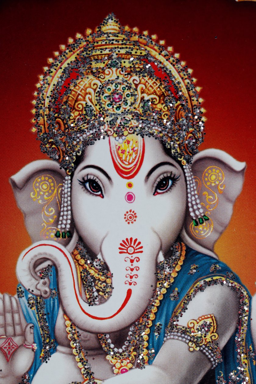 Ganesha vagy Ganapati: az elefántfejű hindu isten. alkotó: . .