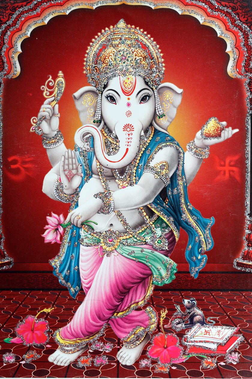 Ganesha vagy Ganapati: az elefántfejű hindu isten. alkotó: . .