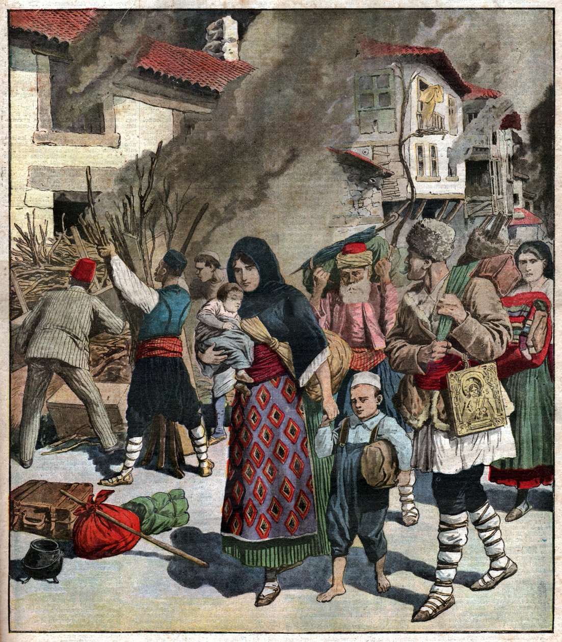 Balkán háború. Az első balkáni háború. alkotó: Ferdinand Georg Waldmuller