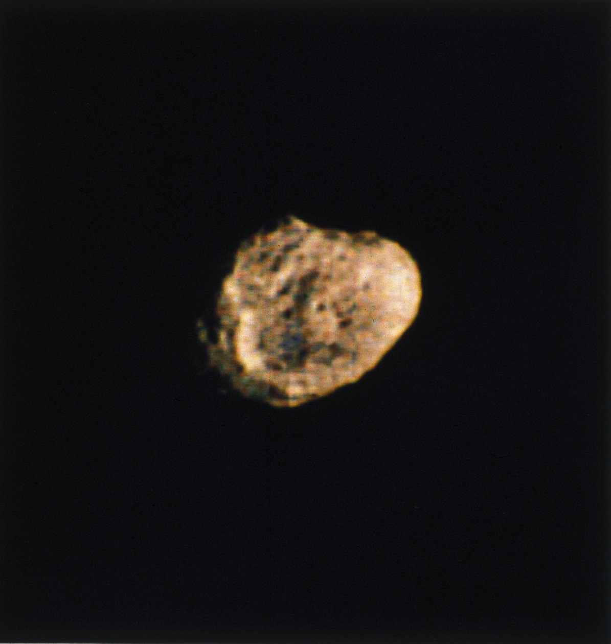 A Hyperion, a Szaturnusz egyik holdja, a Voyager 2 fényképezte alkotó: Ferdinand Georg Waldmuller