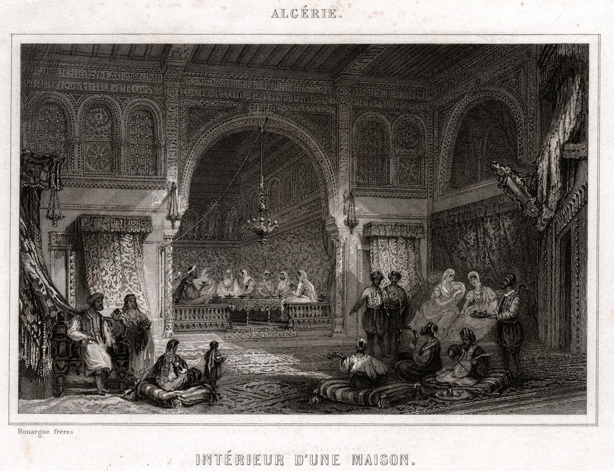 Belső Algériában, 1840 körül (metszet) alkotó: . .