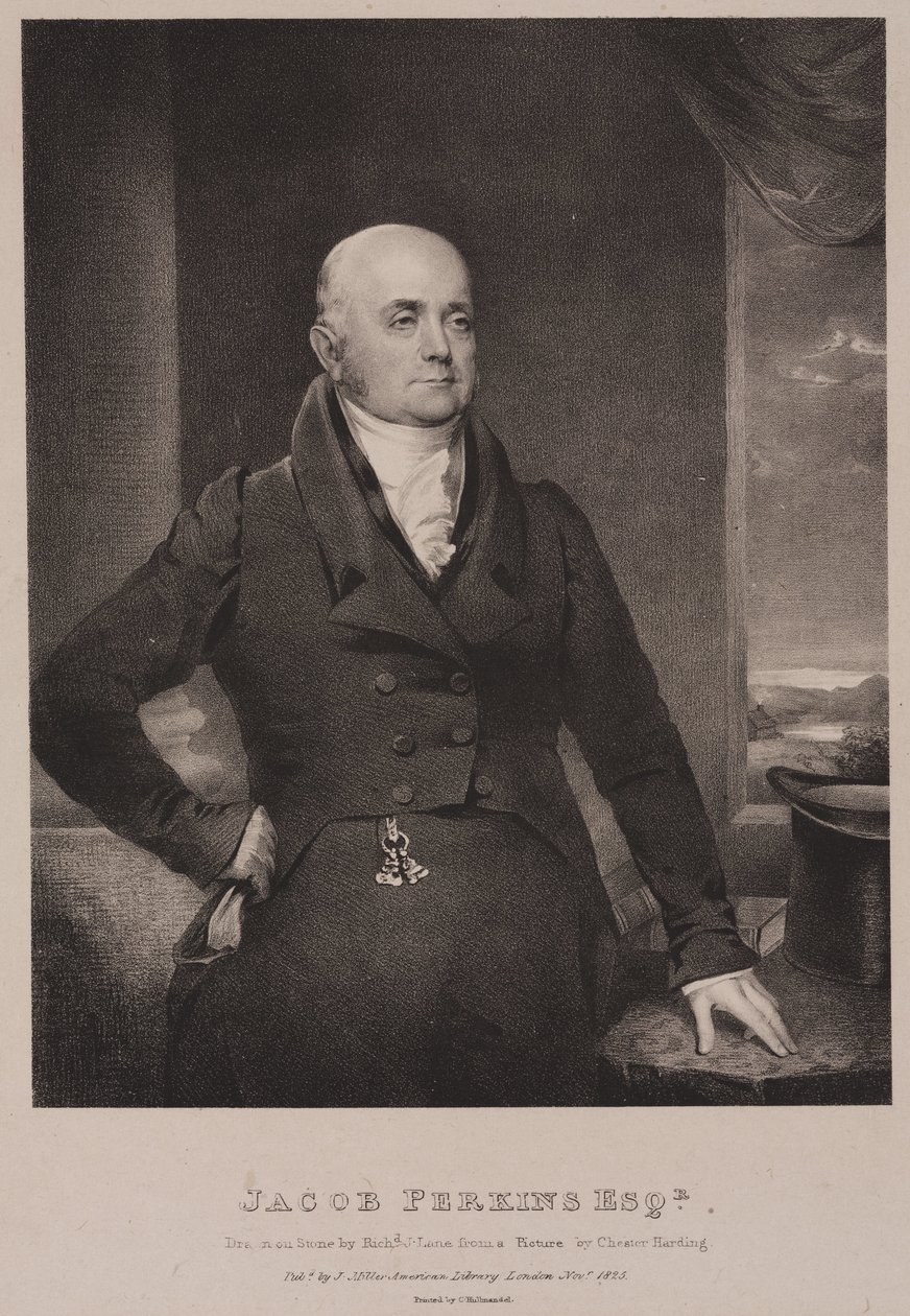 Jacob Perkins amerikai gépészmérnök és feltaláló alkotó: Frederick (attr. to) Barnard