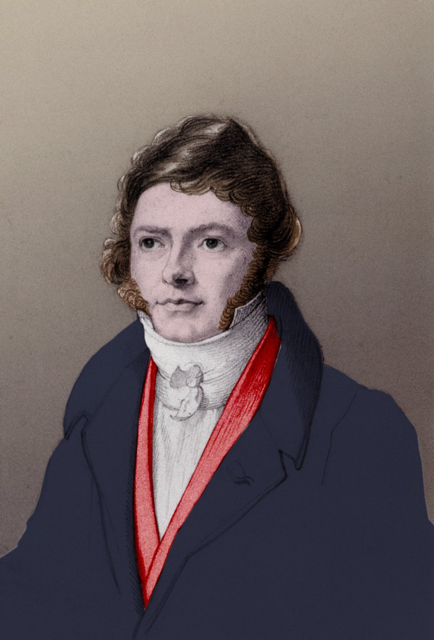 Jean Francois Champollion. 1850 körül (metszet) alkotó: . .