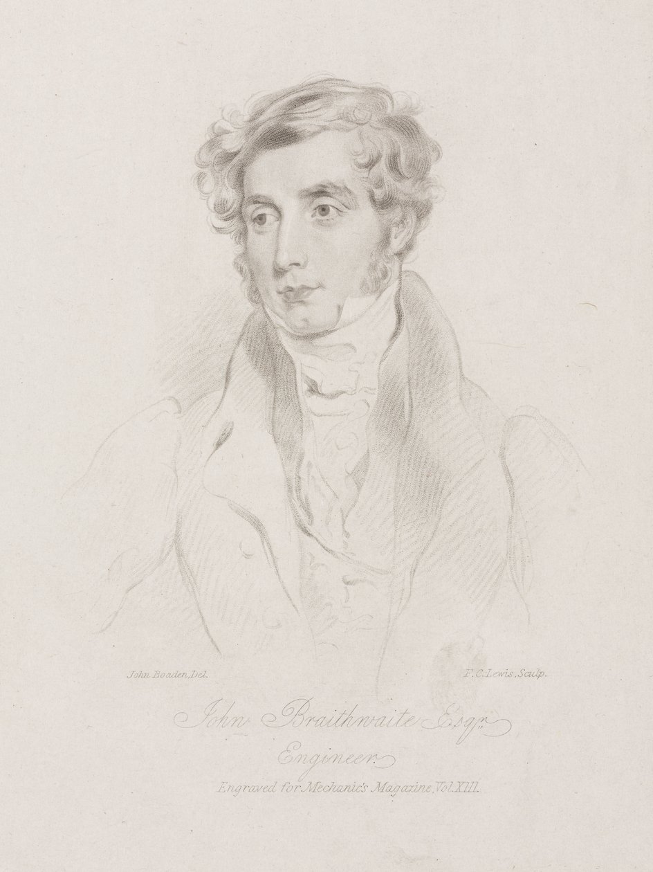 John Braithwaite brit mérnök, 1830 körül alkotó: Frederick (attr. to) Barnard
