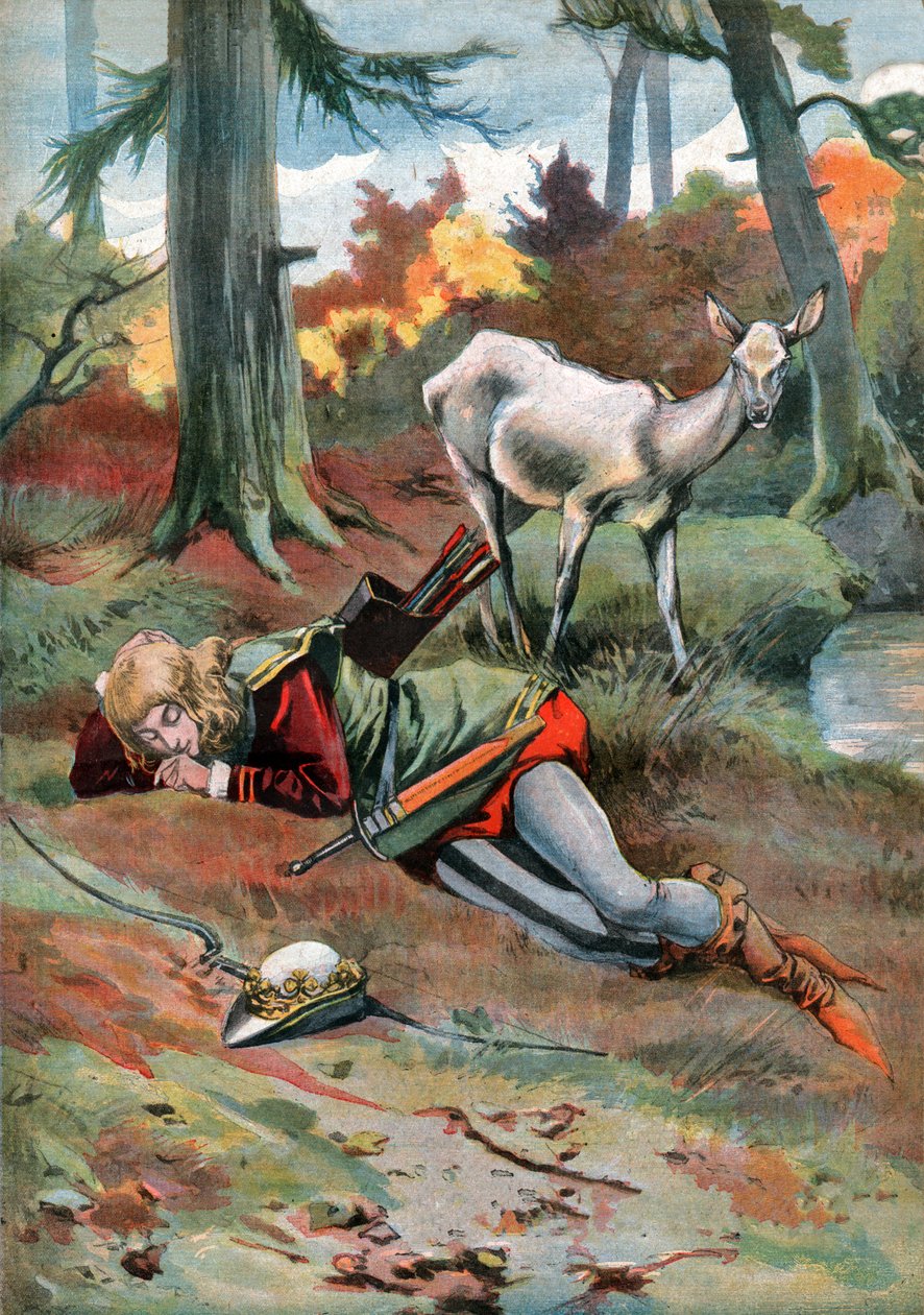 La Biche au Bois. 1910 körül (metszet) alkotó: . .