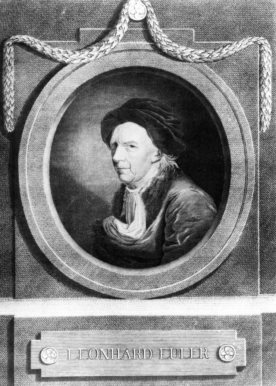 Leonhard Euler, svájci matematikus, 18. század vége alkotó: Frederick (attr. to) Barnard