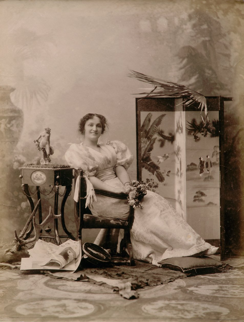 Lírai thater színésznő - Színházi színésznő alkotó: Henry Charles Fehr