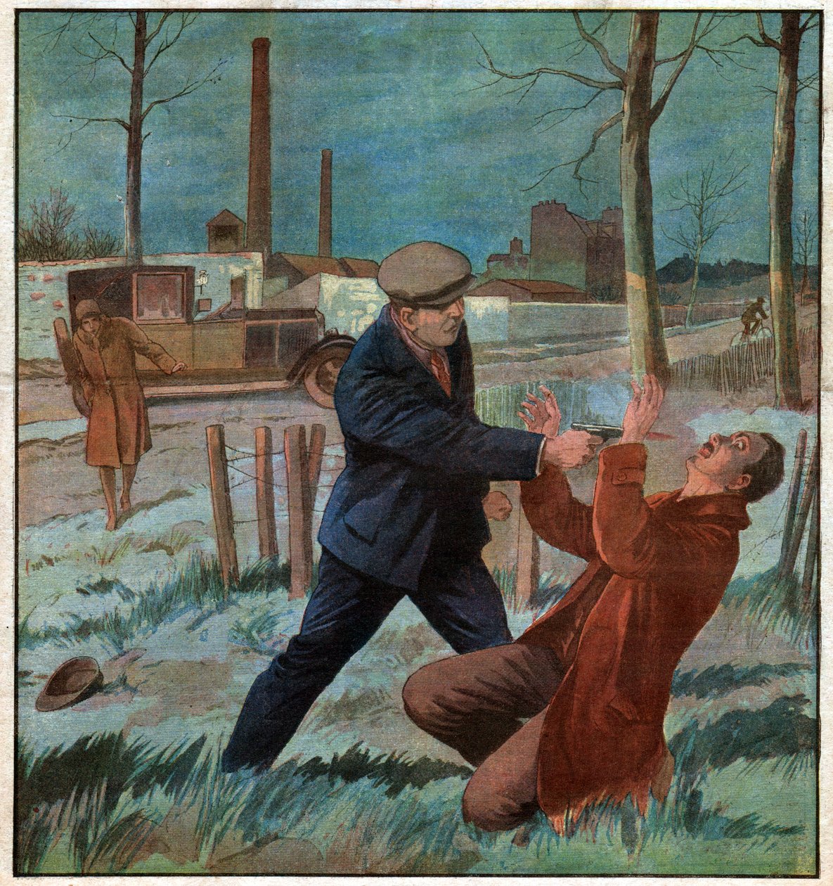 Egy taxisofőr meggyilkolása. Egy taxisofőr meggyilkolása. alkotó: Ferdinand Georg Waldmuller