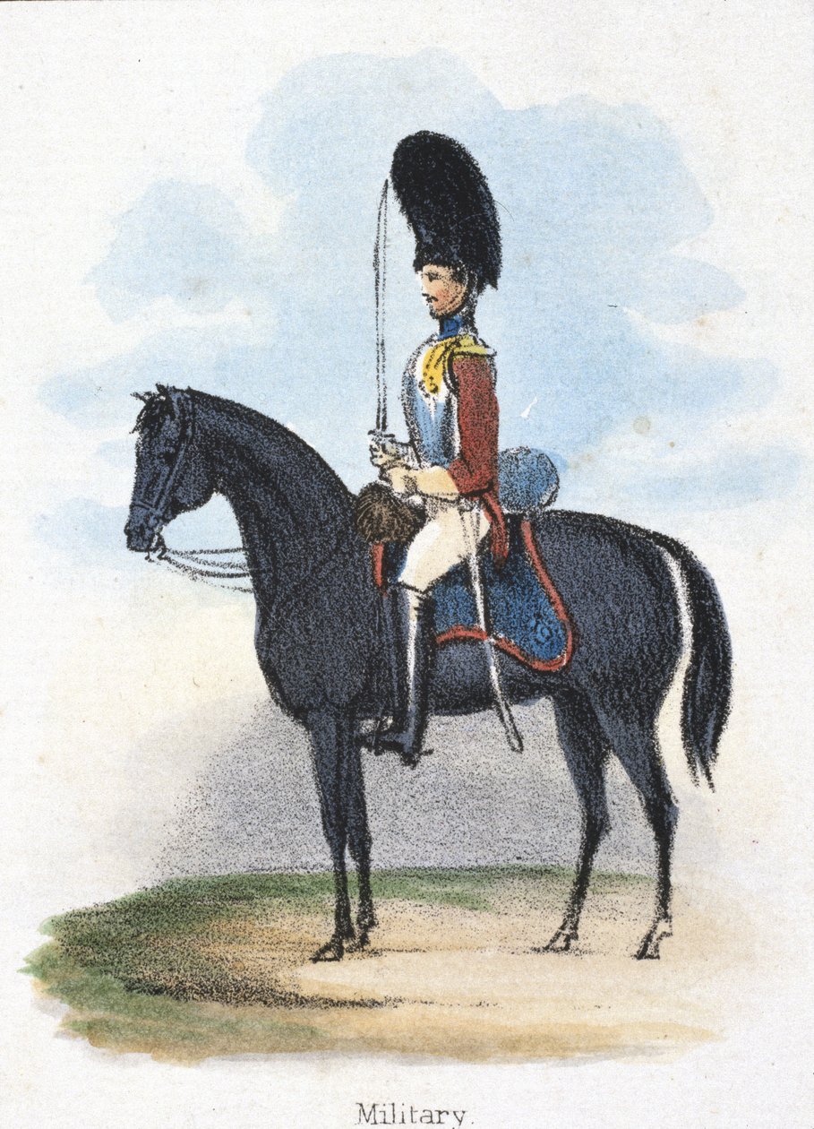 Katonai, 1845 alkotó: Frederick (attr. to) Barnard