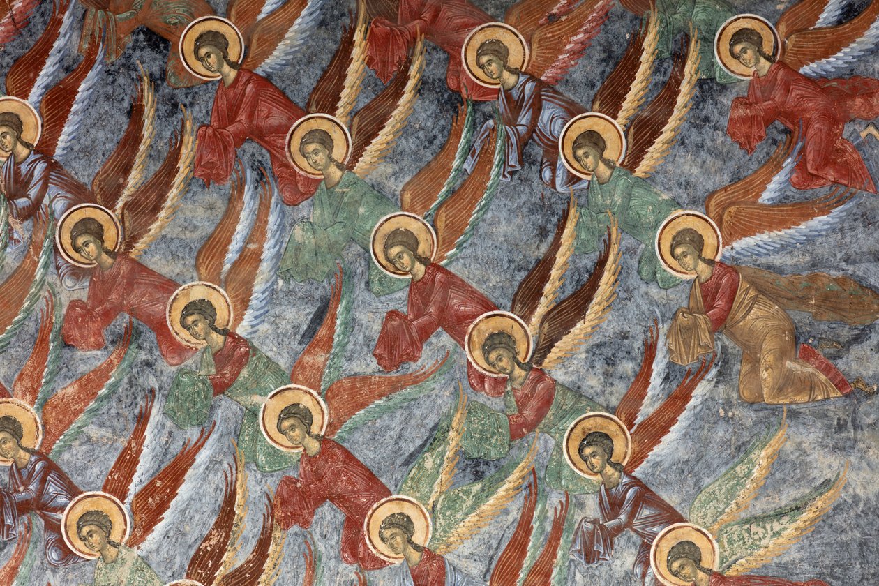 Kolostor (manastirea Sucevita). A templom. Külső. Északi fal. Falfestmények. alkotó: . .