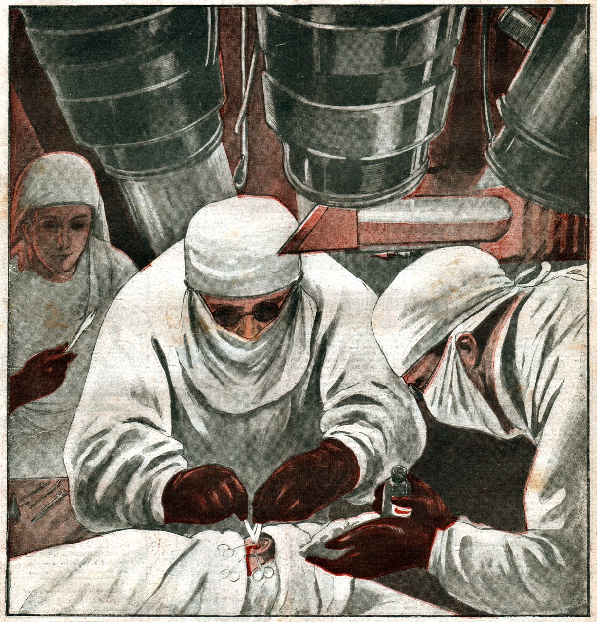 Operation de chirurgie filmee. Műtét közvetített. alkotó: Ferdinand Georg Waldmuller