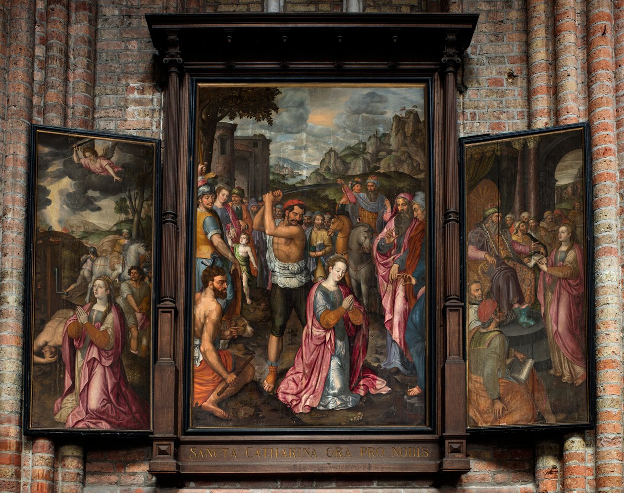 Plébániatemplom (Parochiekerk Sint-Walburga). Triptichon. alkotó: . .