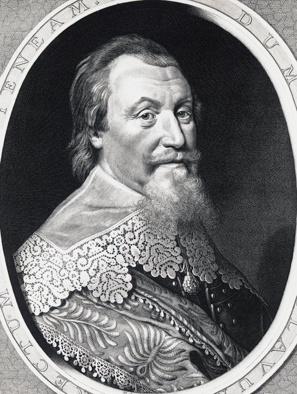 Axel Gustafsson Oxenstierna (1583-1654), Svédország főkancellárjának portréja, metszet alkotó: William Walcutt