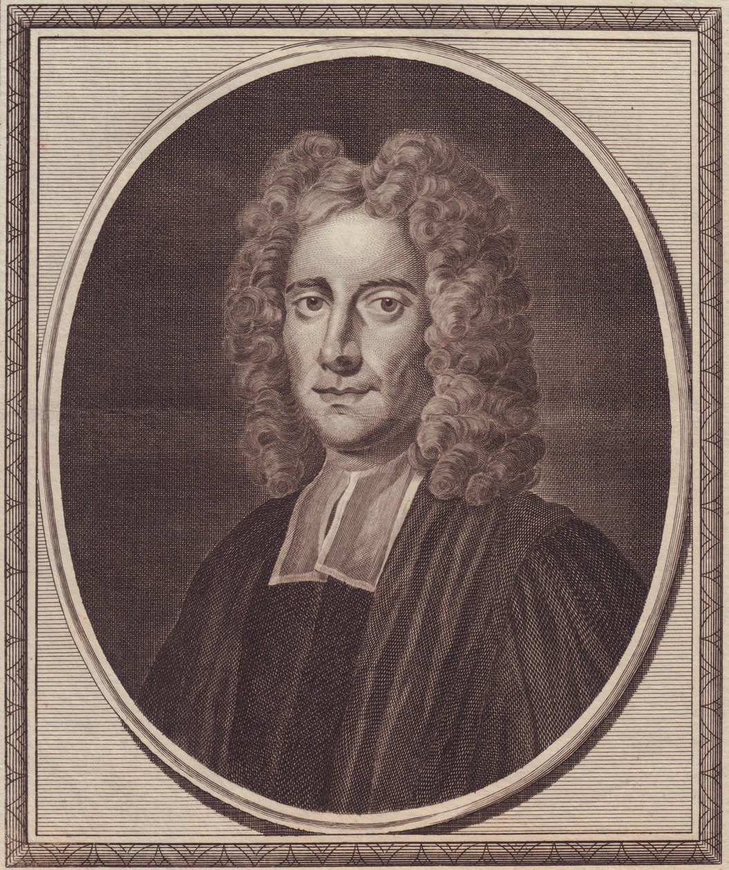 Samuel Clarke angol filozófus (1675-1729) portréja, John Goldar (1729-1795) rézmetsze Gibson festményéből alkotó: William Walcutt
