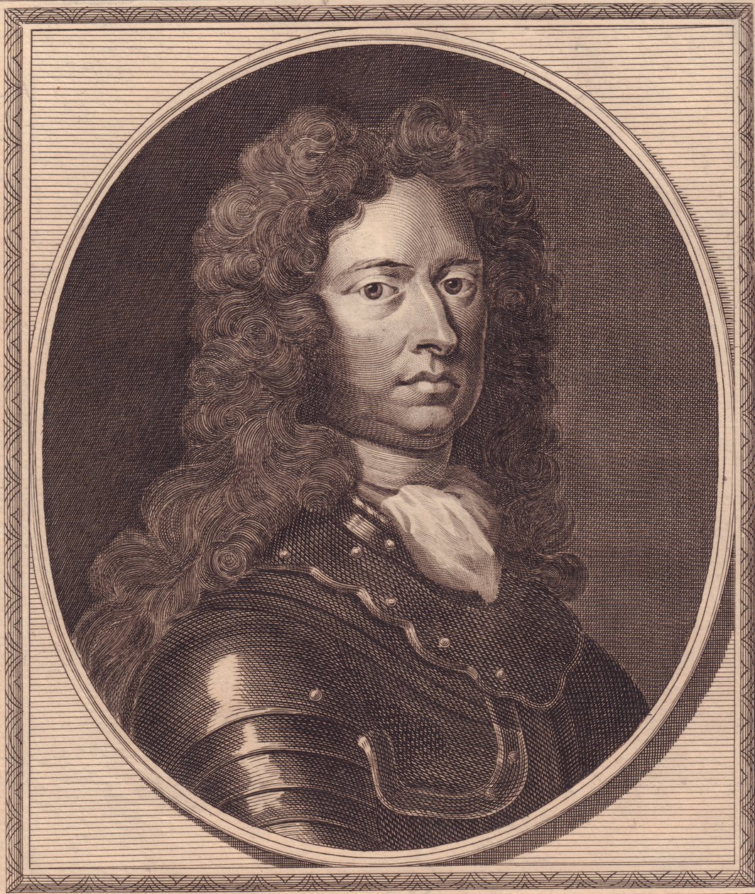 Thomas Tollemache angol katona portréja (kb. 1651-1694), John Goldar (1729-1795) rézmetsze G Kneller festményéből alkotó: William Walcutt