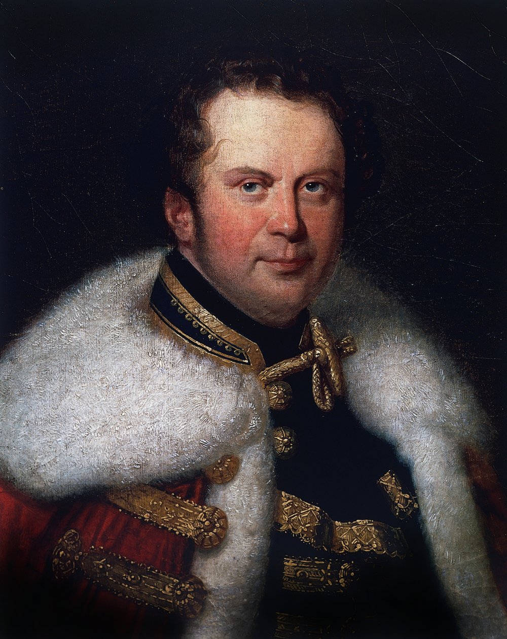 Franz Brunsvik (1777-1849) szlovák csellista, a budapesti városi színház igazgatója portréja. alkotó: William Walcutt