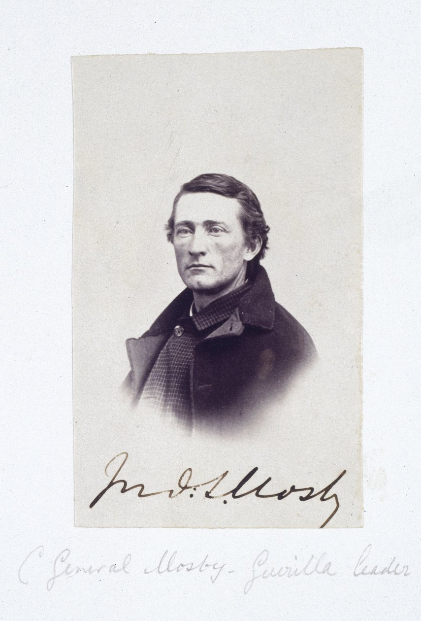 Mosby tábornok, a konföderációs gerillavezér portréja, 1863 alkotó: Frederick (attr. to) Barnard