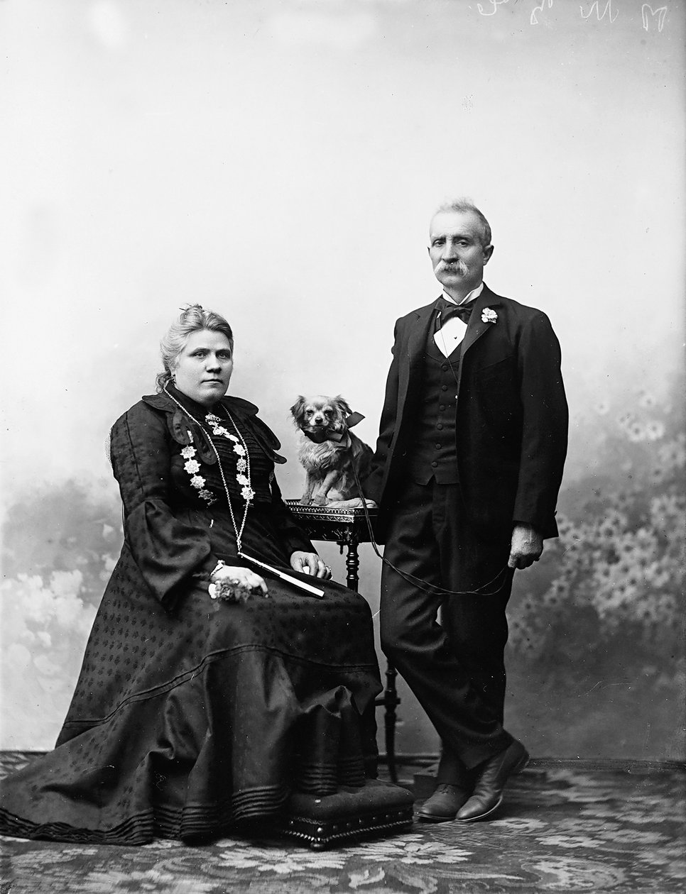 Guerrini úr és asszony portréja alkotó: Henry Charles Fehr