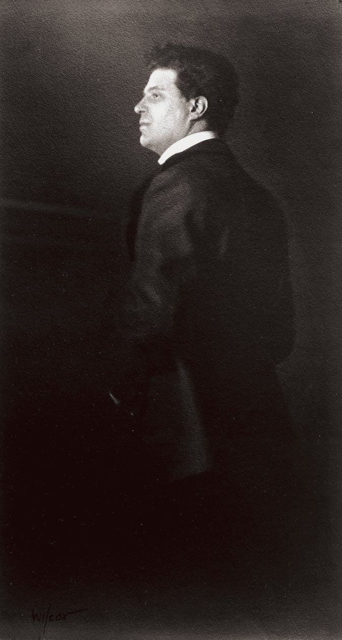 Pietro Mascagni, a zenész portréja alkotó: Henry Charles Fehr