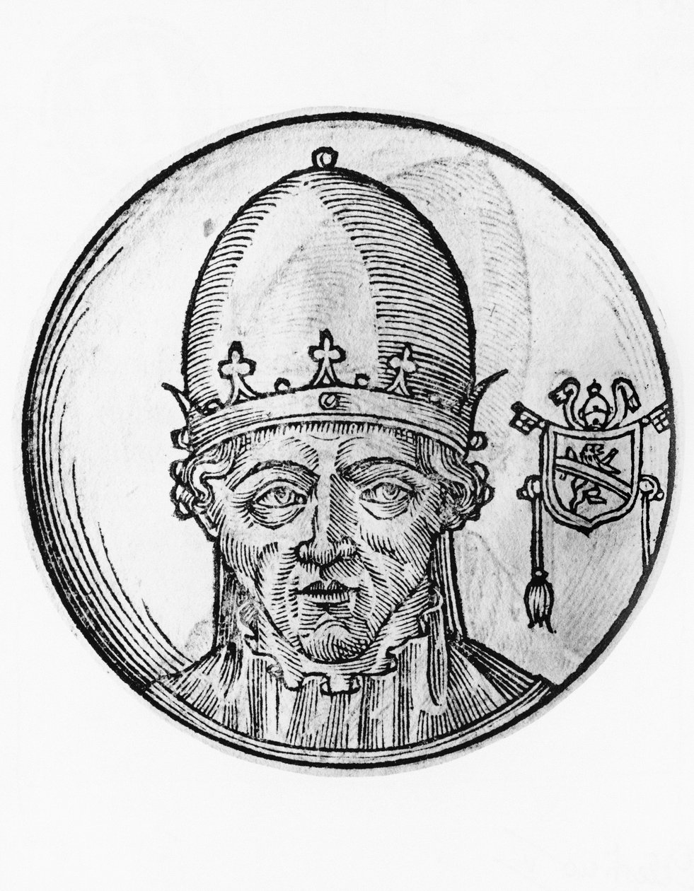 V. Szent Celesztin portréja (Pietro Angelerio alkotó: William Walcutt