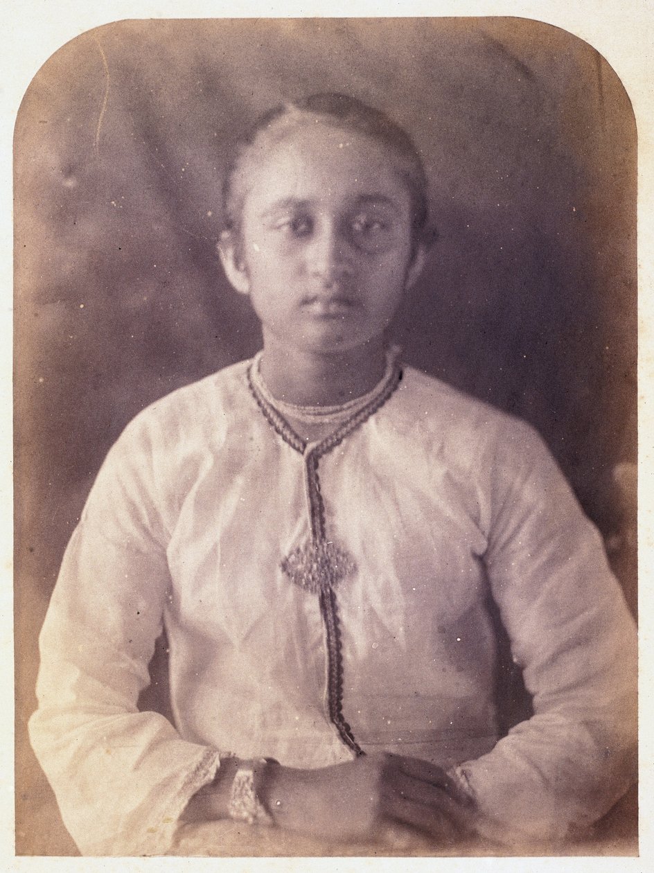 Egy fiatal nő portréja, Ceylon, 1875 alkotó: Ferdinand Georg Waldmuller