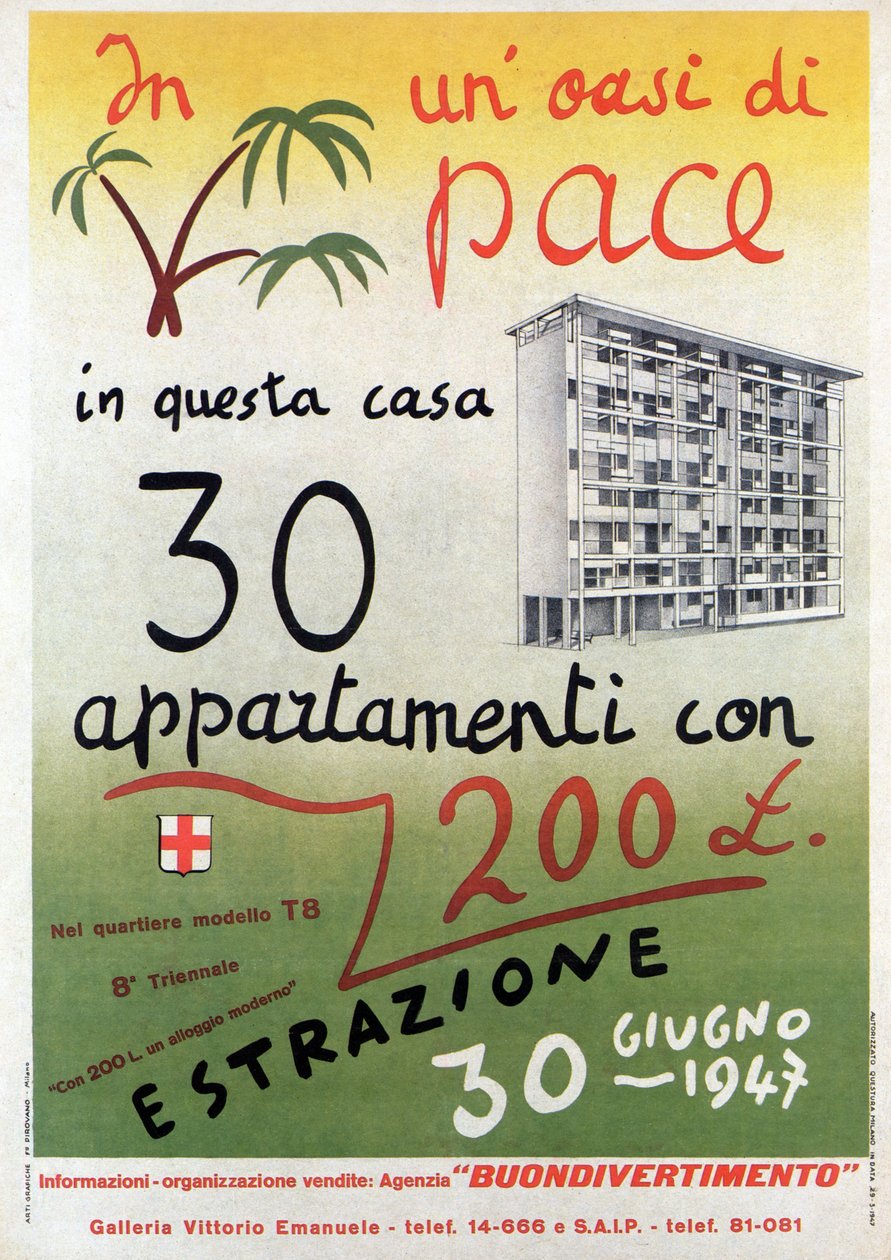 QT8 A BÉKE OÁZISA – MILÁNOS ÚJJÁJELÉPÍTÉSE 1947 alkotó: . .