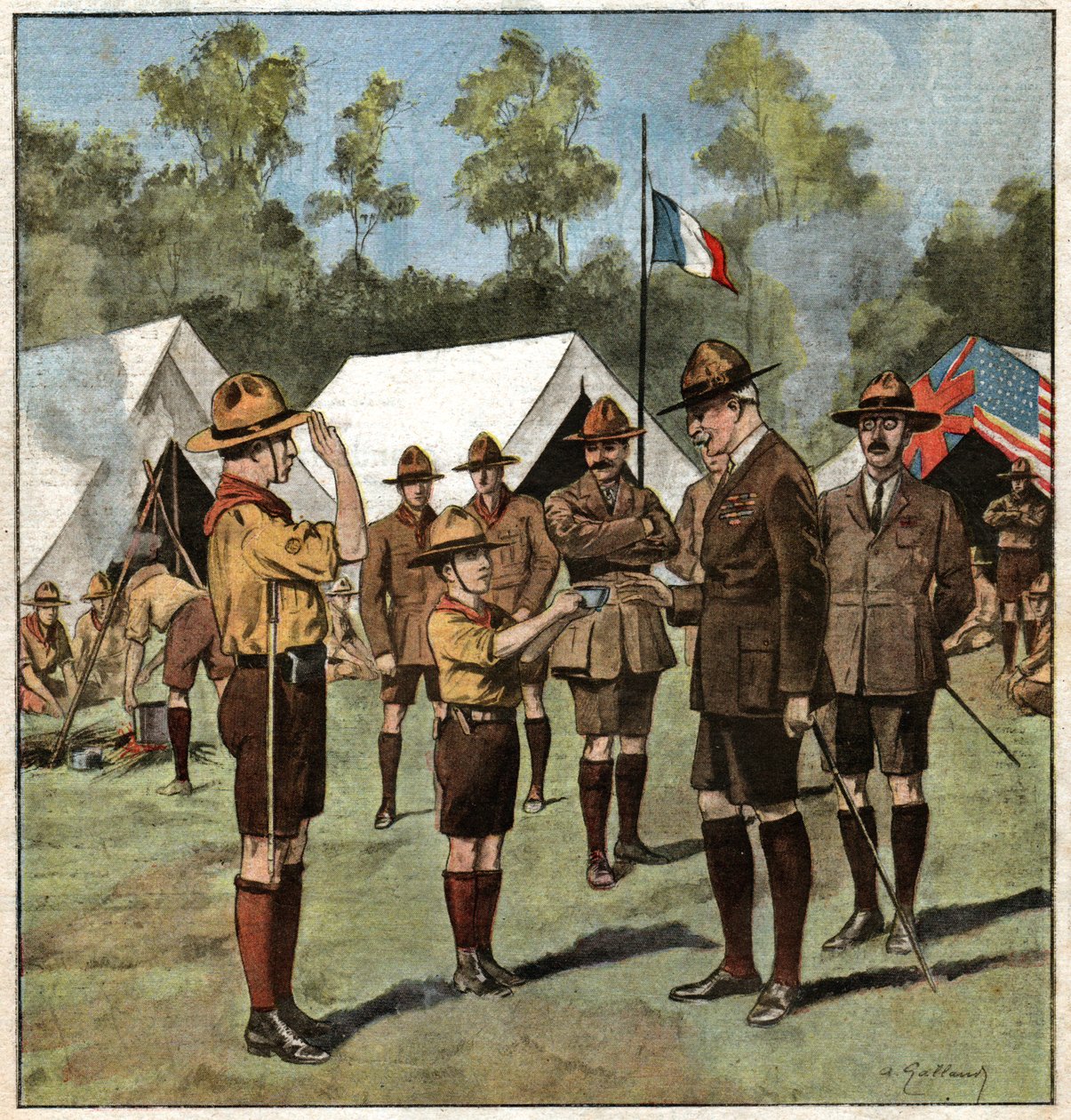 Robert Baden Powell. alkotó: John Pardon