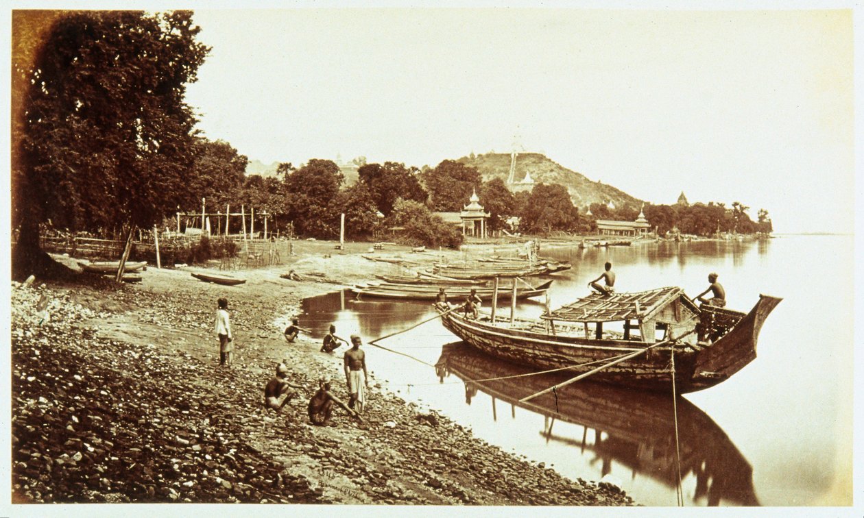 Sagain a folyópartról, 1876 alkotó: John Pardon
