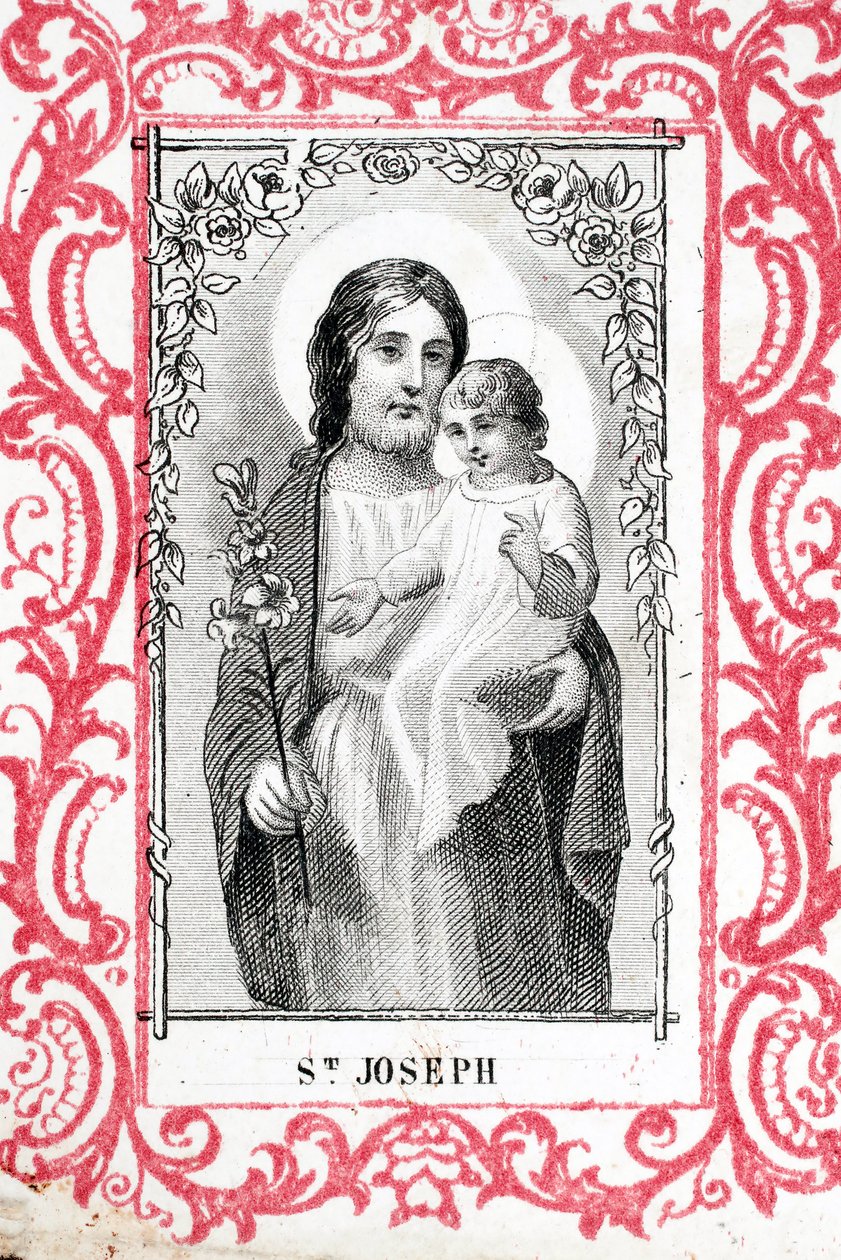 Szent József és a kis Jézus. Franciaország. (fénykép) alkotó: Ferdinand Georg Waldmuller