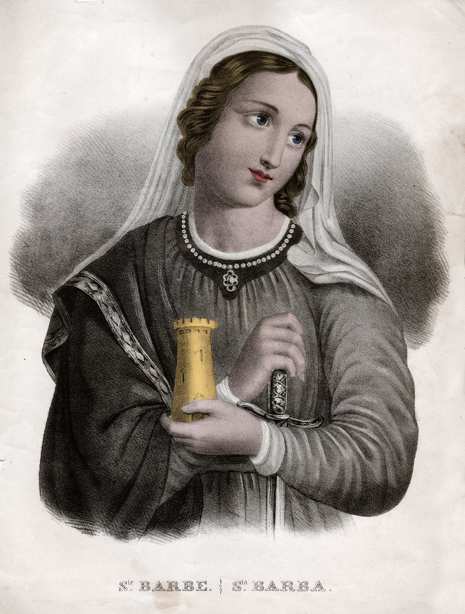 Sainte Barbe, 1850 körül (metszet) alkotó: . .