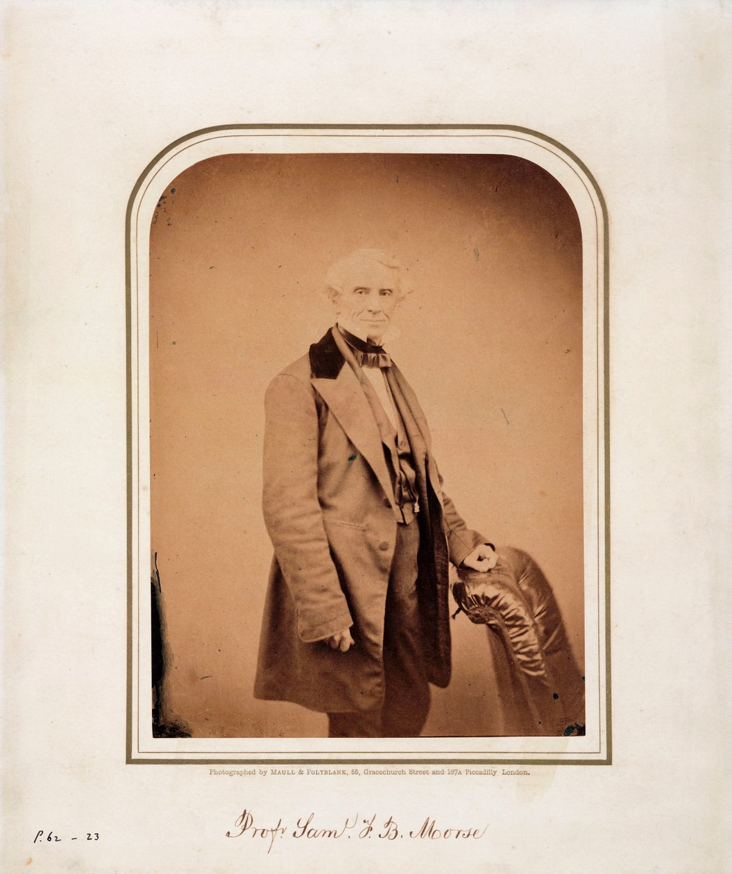 Samuel F B Morse amerikai művész és a Morse-kód feltalálója, 1870 körül alkotó: Frederick (attr. to) Barnard
