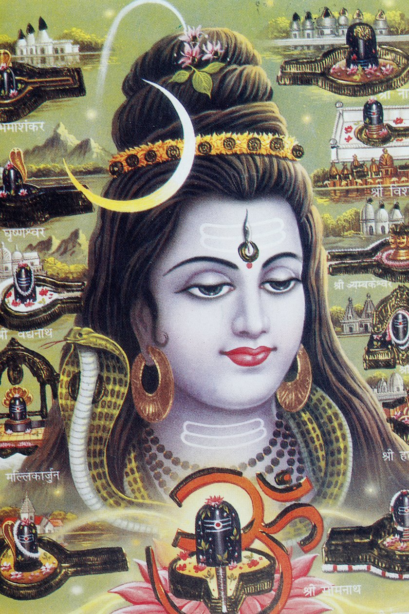 Shiva, az átalakulás vagy pusztulás hindu istene. alkotó: . .